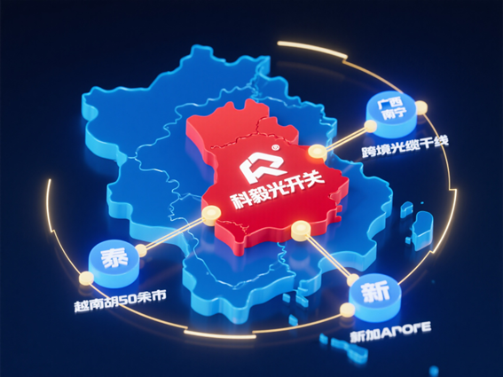 中國-東盟跨境光纜網(wǎng)絡光開關部署節(jié)點