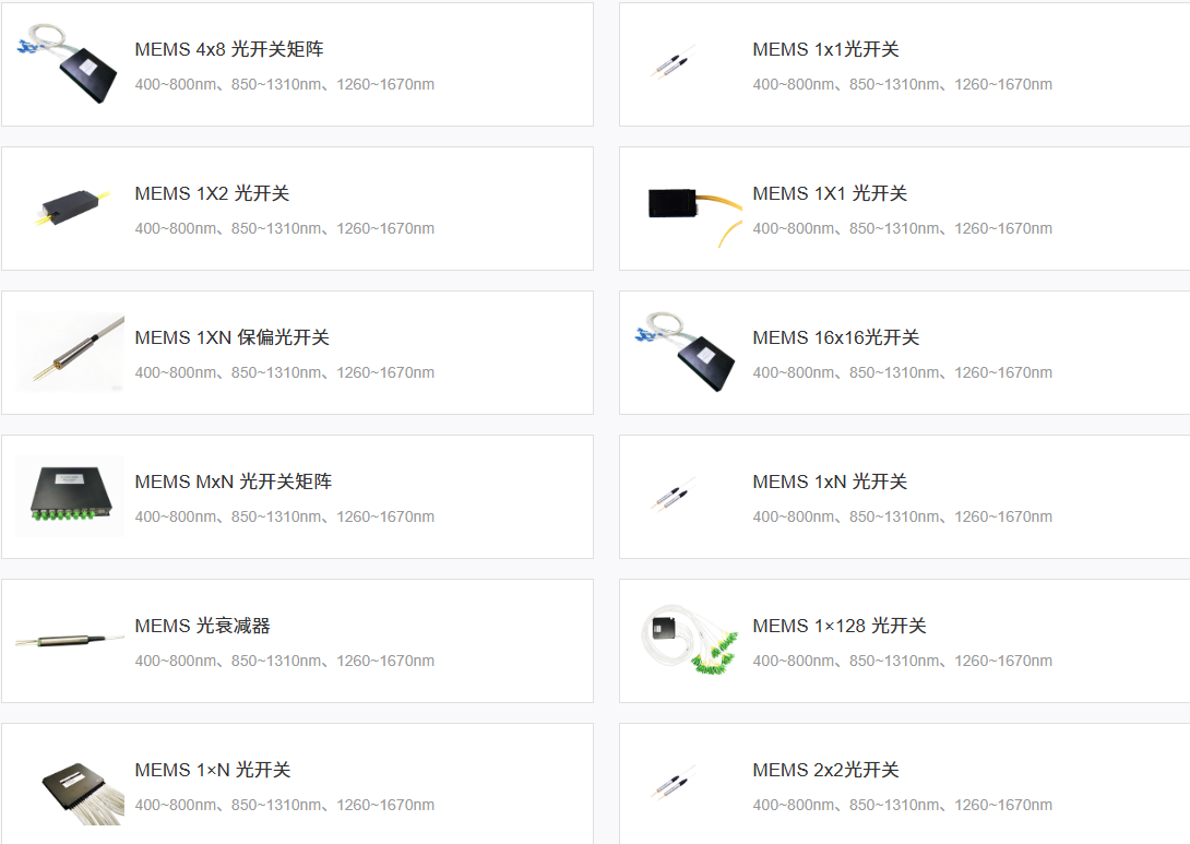 廣西科毅MEMS光開關產(chǎn)品展示圖